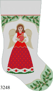  Holly with Angel Insert, Stocking