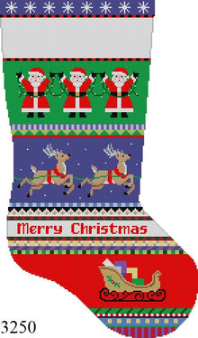  Bold Stripe, Reindeers, Stocking