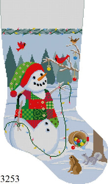  Snowman with Lights, Stocking