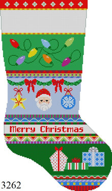  Bold Stripe Lights,Ornaments,Presents, Stocking