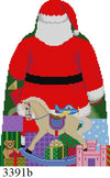 Santa with Toy Bag, Tree Topper