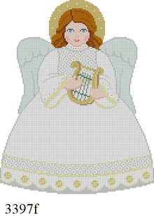  Gold Angel, Tree Topper - Front - 18 mesh