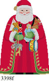 Santa with Toys, Tree Topper - Front