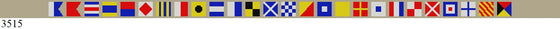 Nautical Alphabet Flags, Belt 18 mesh