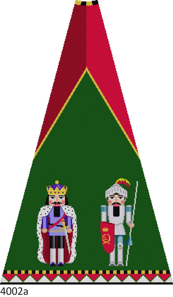 Nutcracker Tree Skirt with Background, King Arthur and Sir Lancelot - 13 mesh