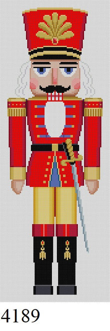  Nutcracker, Red Guard with  Sword, 18"  Stand-up - 13 mesh