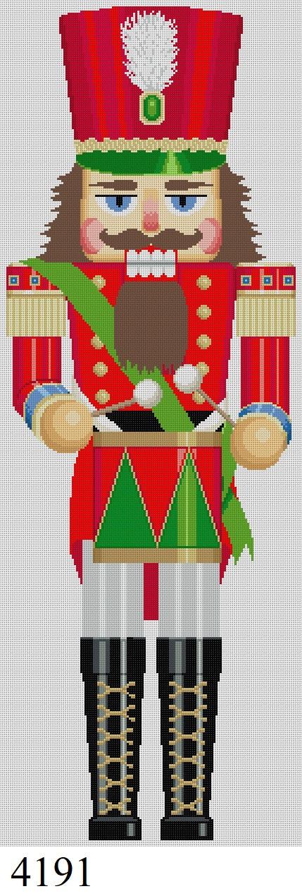 Nutcracker, Red Drummer, 30"  Stand-up - 13 mesh