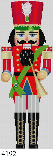  Nutcracker, Red Horn Player, 30"  Stand-up - 13 mesh