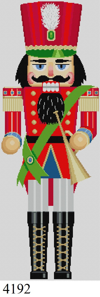 Nutcracker, Red Horn Player, 30"  Stand-up - 13 mesh