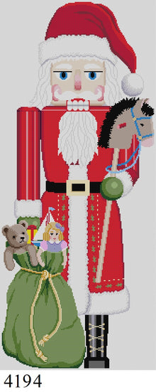  Nutcracker, Santa With Toy Bag, 30"  Stand-up - 13 mesh