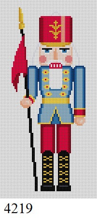  Nutcracker, Sentry with Flag - 18 mesh