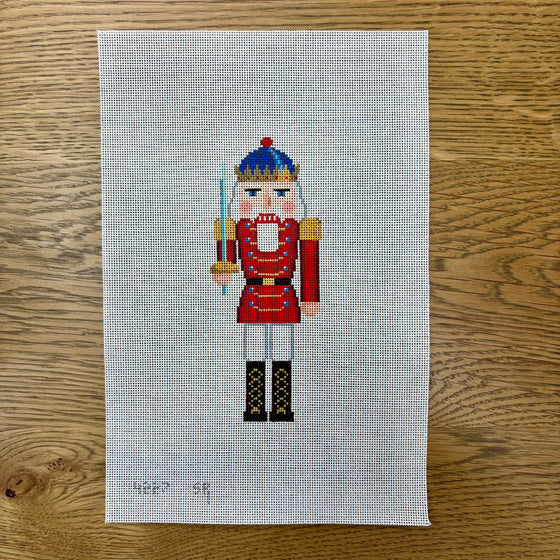 Nutcracker, Red King with Saber - 18 mesh