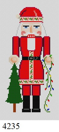  Nutcracker, Santa with Tree - 18 mesh