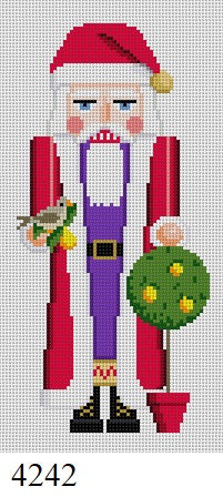  Nutcracker, Pear Tree Santa - 18 mesh