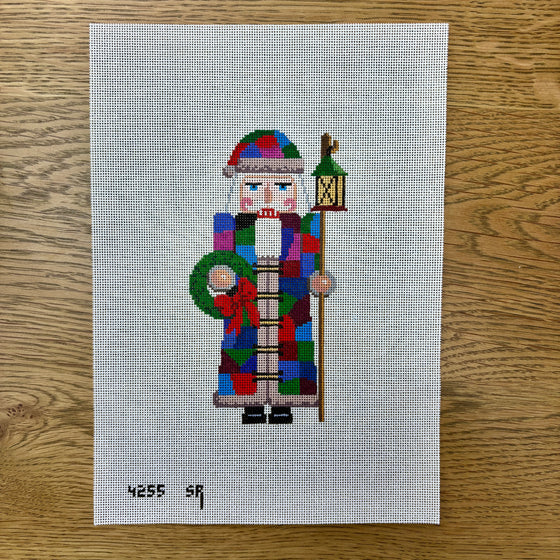 Nutcracker,  Patchwork Santa - 18 mesh