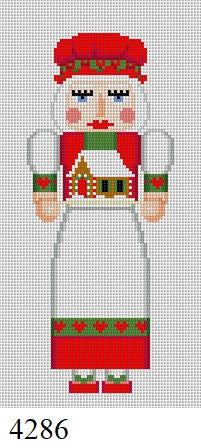  Nutcracker, Mrs. Claus with Gingerbread - 18 mesh