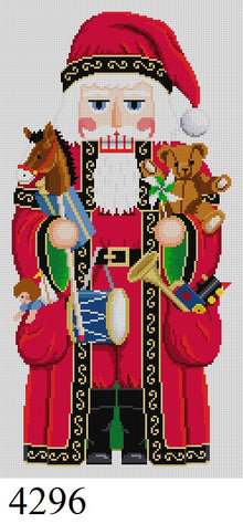 Nutcracker, Santa and Pockets of Toys, 18"  Stand-up - 13 mesh