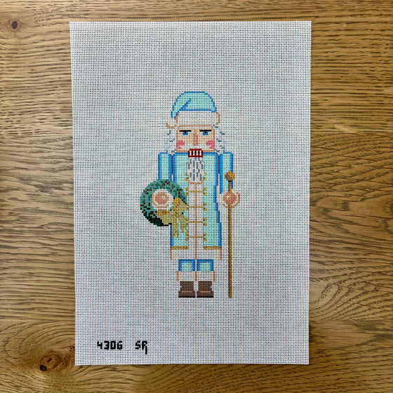 Nutcracker, Blue Santa - 18 mesh