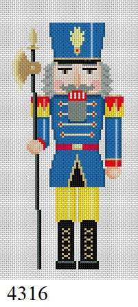  Nutcracker, Blue and Yellow Guard - 18 mesh