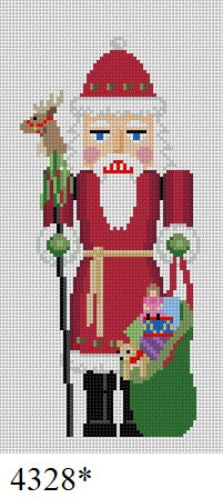  Nutcracker, Santa/Reindeer Staff - 18 mesh