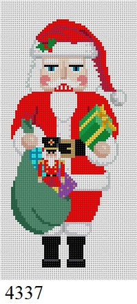  Nutcracker, Santa with Nutcracker - 18 mesh