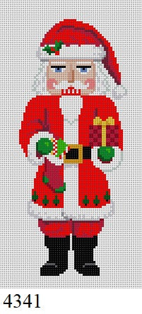  Nutcracker, Santa with Sock - 18 mesh