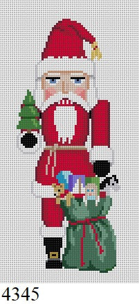  Nutcracker, Santa with Bag and Tree - 18 mesh