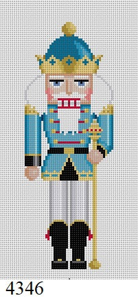  Nutcracker, King with Scepter - 18 mesh