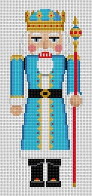 Nutcracker, Blue King with Scepter