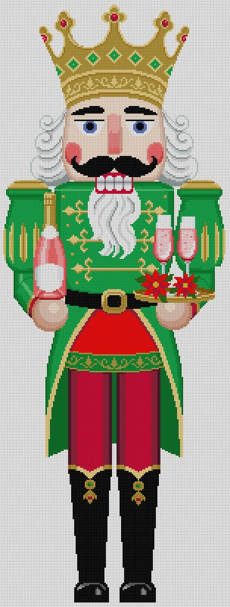 Nutcracker, Champagne King, 30"  Stand-up - 13 mesh