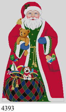  Nutcracker, Santa With Toy Bag, 18"  Stand-up - 13 mesh