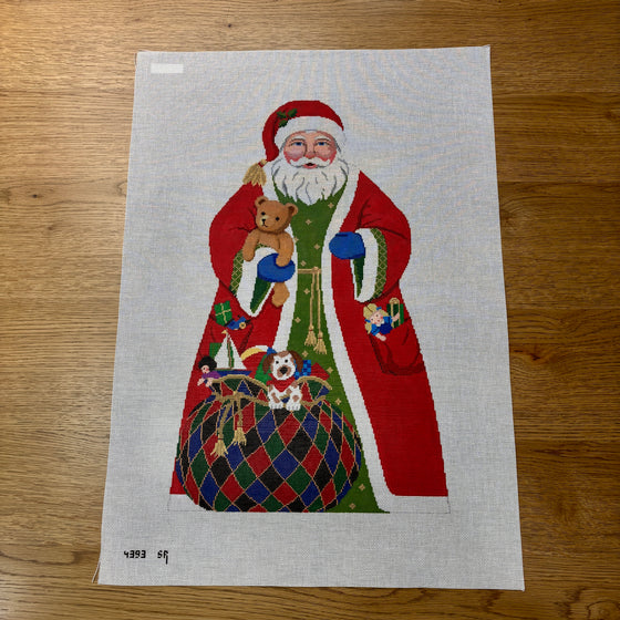 Nutcracker, Santa With Toy Bag, 18" Stand-up - 18 mesh