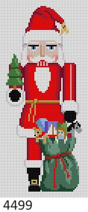 Nutcracker, Santa with Toy Bag - 13 mesh