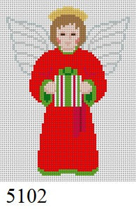  Boy Angel with Present, Red