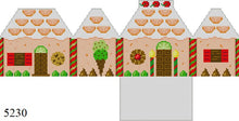  Orange and Orange Slice Roof, 3D Gingerbread House - 18 mesh