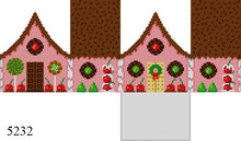  Chocolate Sprinkles and Cherries, 3D Gingerbread House - 18 mesh
