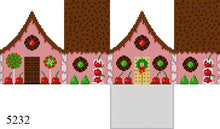  Stitch Guide - Chocolate Sprinkles and Cherries, 3D Gingerbread House - 18 mesh