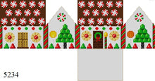  Peppermint Rounds, 3D Gingerbread House - 18 mesh