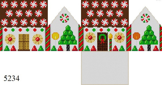 Peppermint Rounds, 3D Gingerbread House - 18 mesh