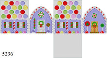  Grape with Jelly Rounds Roof, 3D Gingerbread House - 18 mesh
