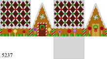  Stitch Guide - Chocolate Trellis A-Frame, 3D Gingerbread House - 18 mesh