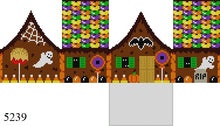  Stitch Guide - Halloween, 3D Gingerbread House - 18 mesh