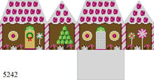  Raspberry and Chocolate, 3D Gingerbread House - 18 mesh