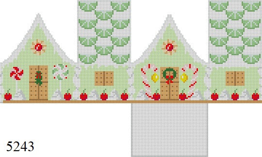 Key Lime and Cherries, 3D Gingerbread House - 18 mesh