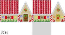  Red Licorice and Chocolate, 3D Gingerbread House - 18 mesh