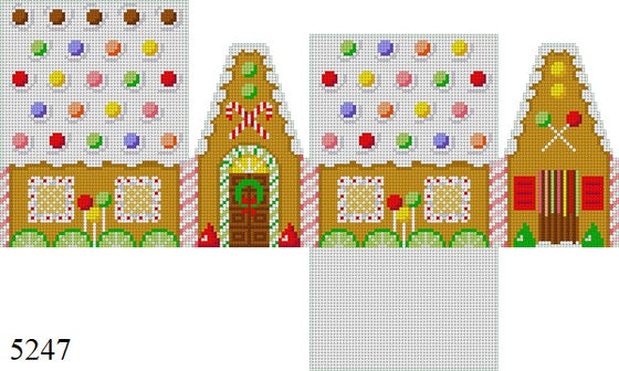 Skittles and Lime Slices, 3D Gingerbread House - 18 mesh