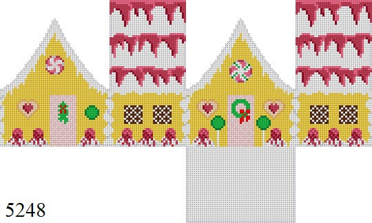 Raspberry Drizzle Sponge Cake, 3D Gingerbread House - 18 mesh