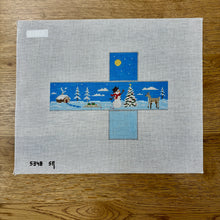  Snowman Decorating Tree, 2" Cube - 18 mesh