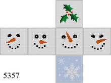  Snowman Faces, 2" Cube - 18 mesh