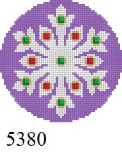  Snowflake, Purple Jeweled - 18 mesh